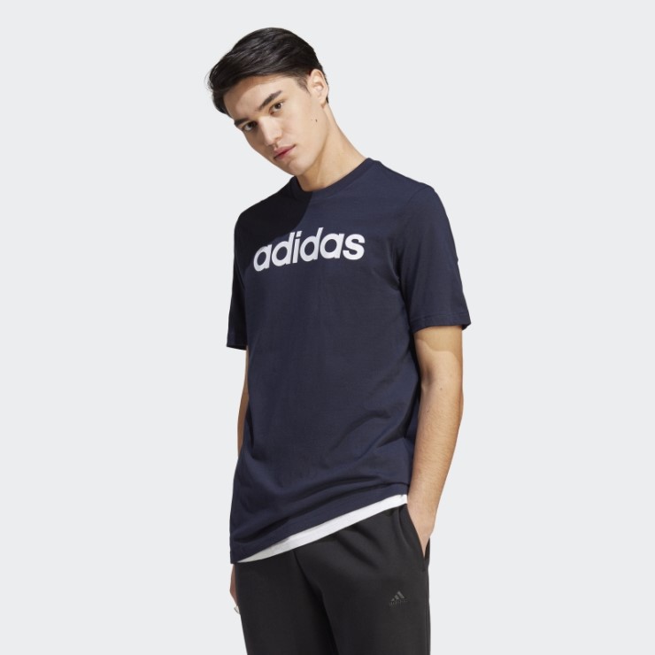 Camiseta Ink Essentials Single Jersey Linear Logo Bordado Adidas