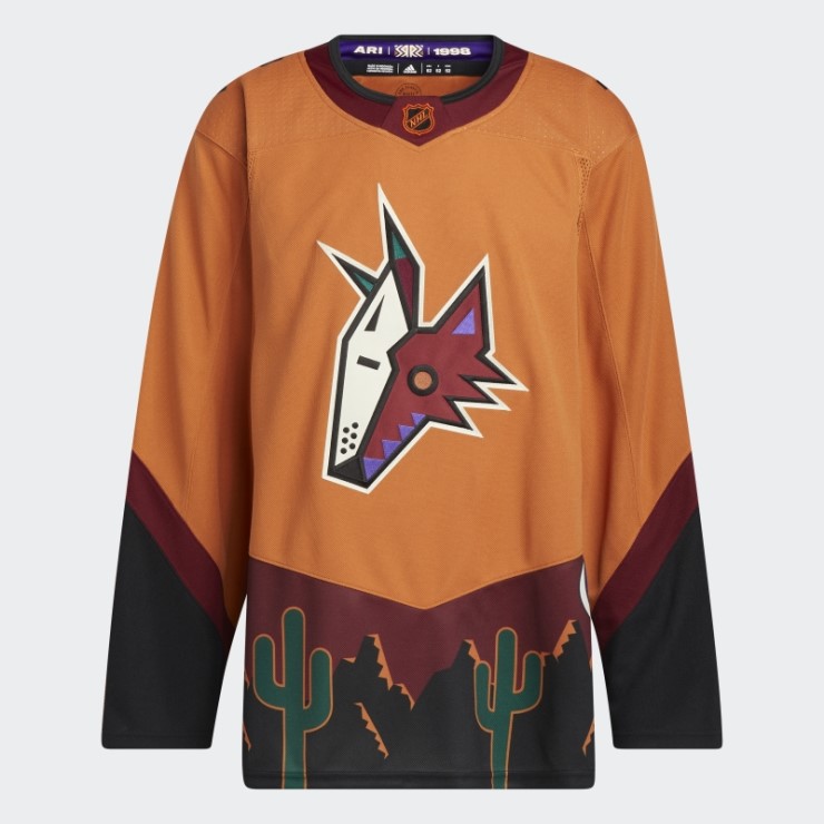 Sienna Coyotes Auténtico Reverso Retro Wordmark Jersey Adidas