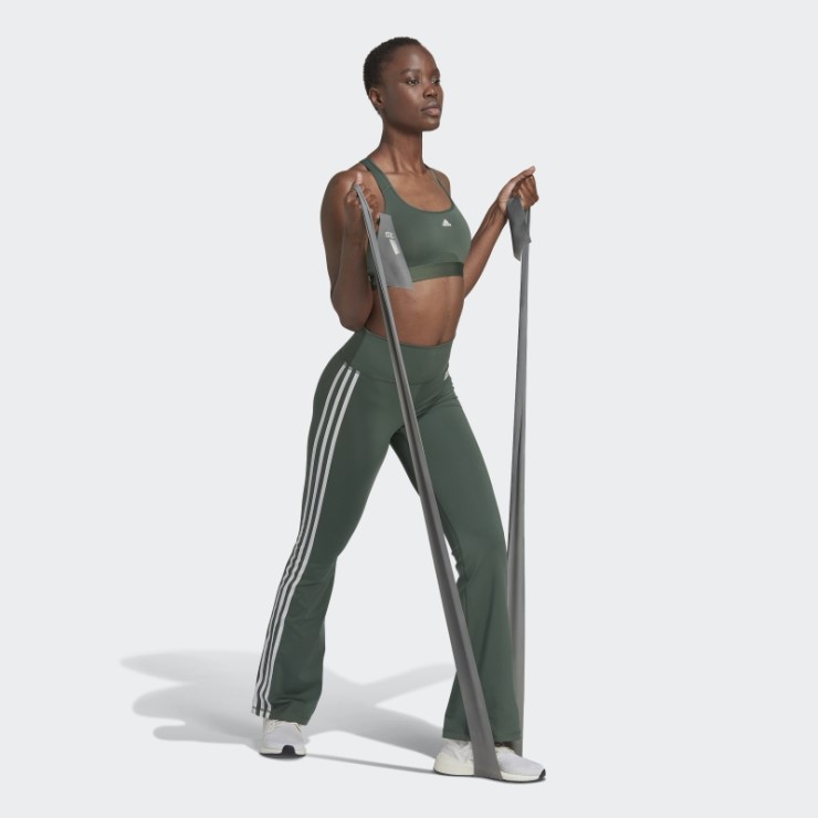 Sujetador De Entrenamiento De Sujeción Media Powerreact Verde óxido Adidas