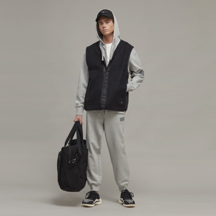 Joggers Y-3 De Algodón Orgánico Con Vuelta Adidas