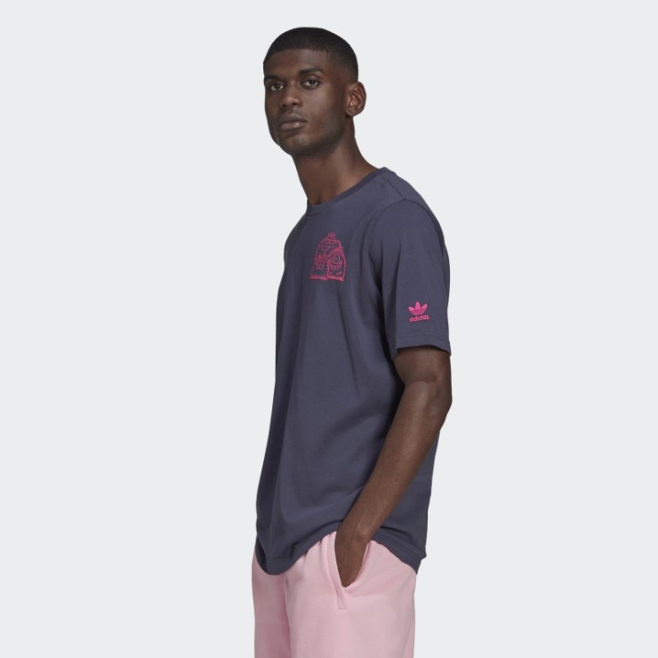 Camiseta Adidas Originals X Kevin Lyons Azul Marino Moda