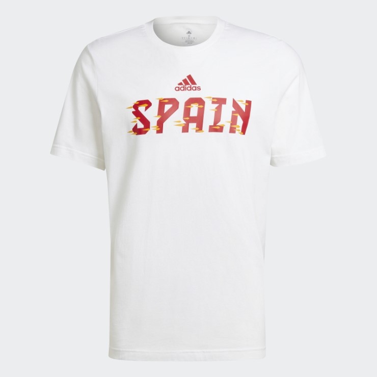 Camiseta Copa Mundial Fifa 2022 España Adidas Blanca