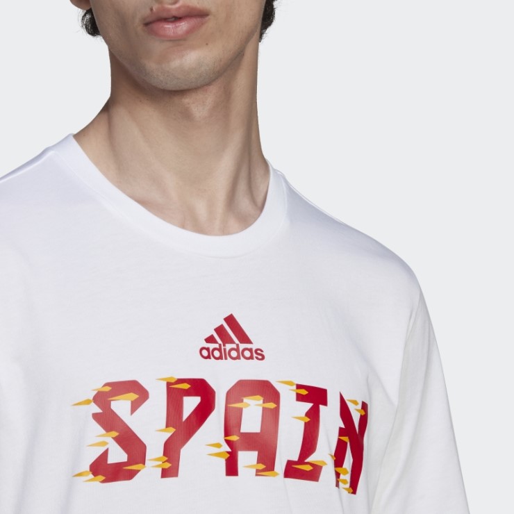 Camiseta Copa Mundial Fifa 2022 España Adidas Blanca