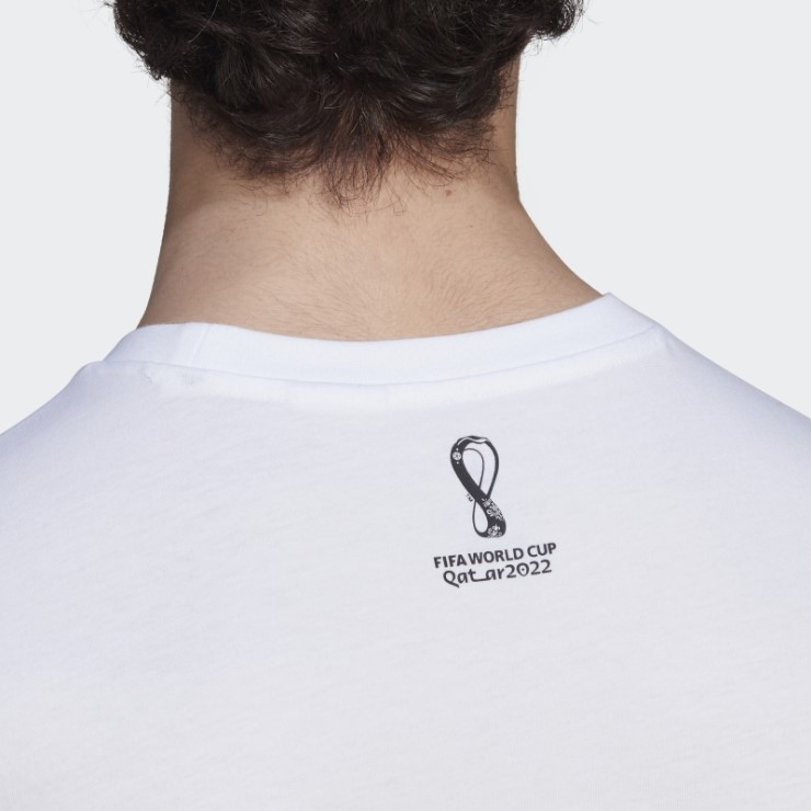Camiseta Copa Mundial Fifa 2022 España Adidas Blanca