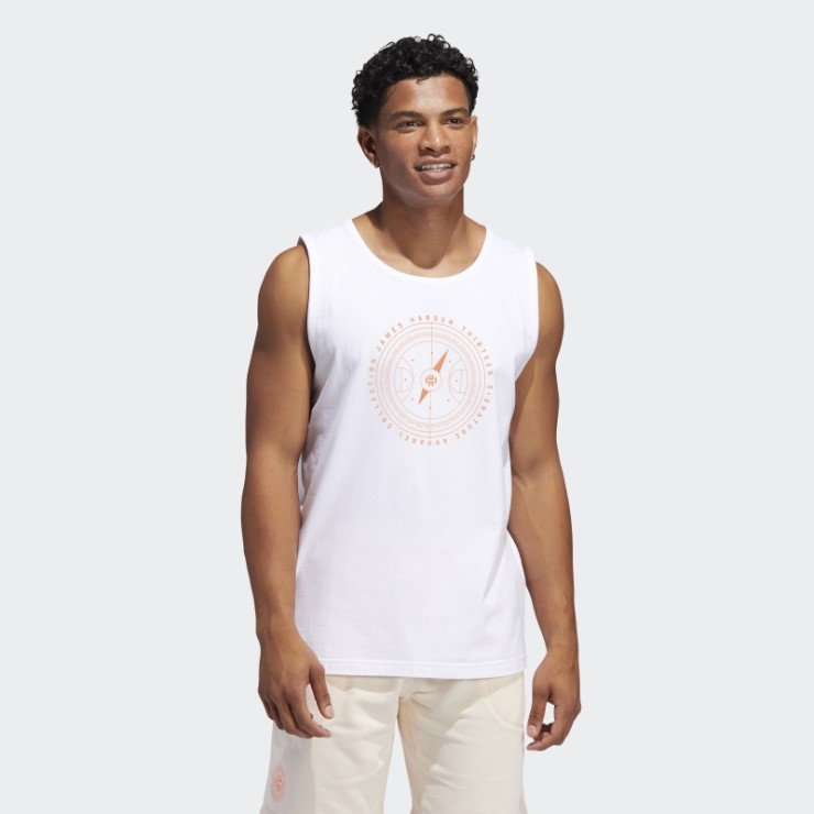 Adidas Blancas Harden Vol. 6 Canales 3 Camiseta Sin Mangas