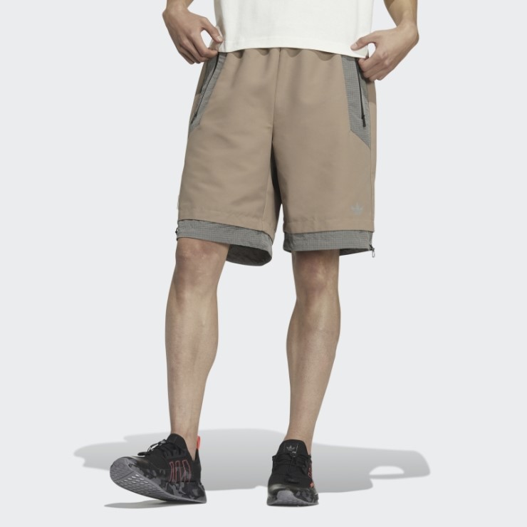 Pantalones Cortos Adidas Marrones Calcáreos