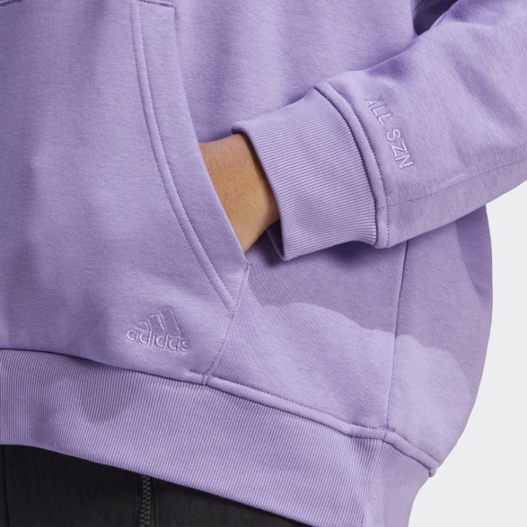 Sudadera Con Capucha Violeta Adidas All Szn Fleece Boyfriend