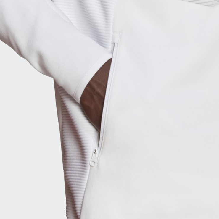 Adidas Mexico Game Day Sudadera Con Capucha De Viaje Con Cremallera Completa Blanco