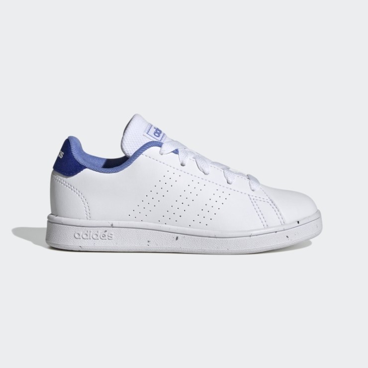 Zapatillas Adidas Blancas Advantage Lifestyle Court Con Cordones