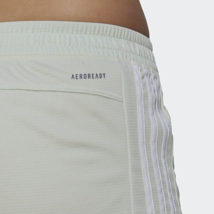 Adidas Pacer Shorts De Punto Verdes Con 3 Rayas