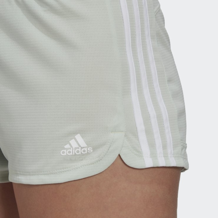 Adidas Pacer Shorts De Punto Verdes Con 3 Rayas