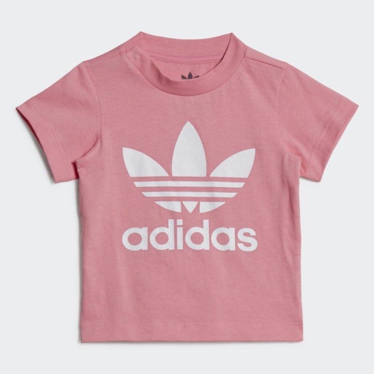 Adidas Camiseta Trefoil Rosa
