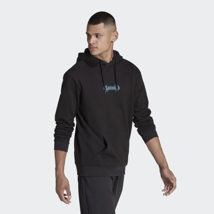 Sudadera Con Capucha Negra Adidas Campus