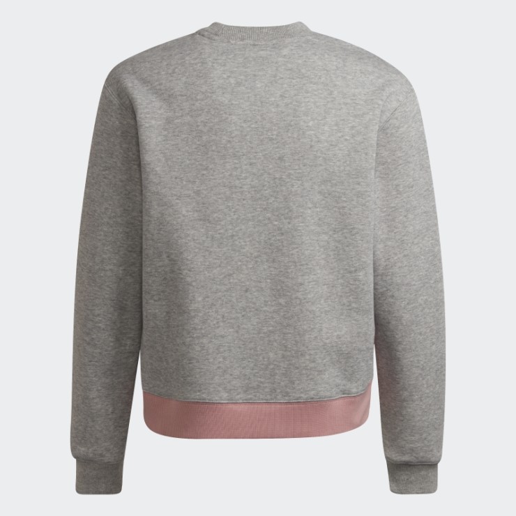 Logo De Sport Chándal De Algodón Adidas Gris Medio