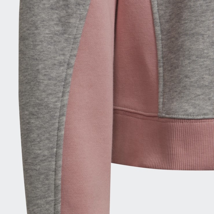 Logo De Sport Chándal De Algodón Adidas Gris Medio