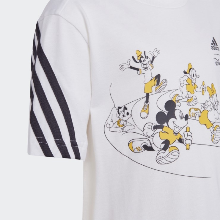 Adidas X Disney Mickey Mouse Conjunto De Camiseta Caliente Blanco