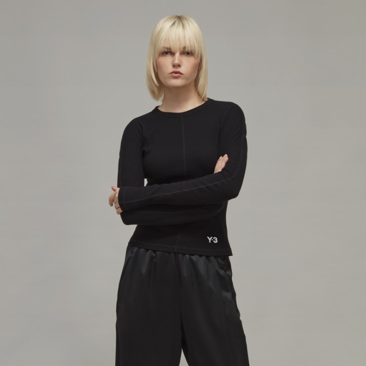 Y-3 Camiseta Ajustada De Manga Larga Adidas