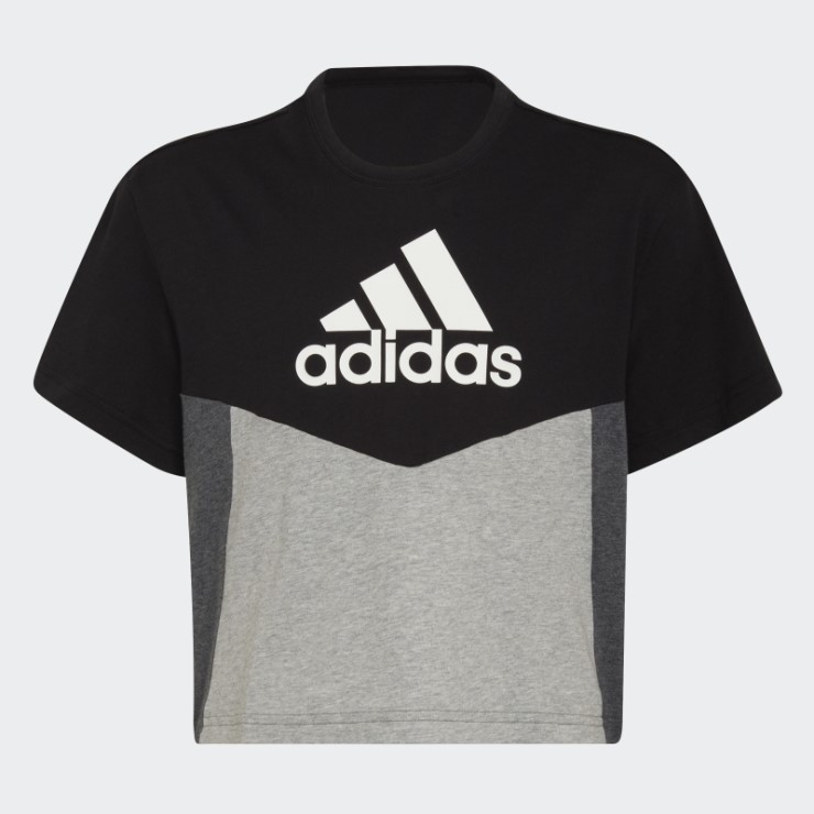 Camiseta Color Block Adidas Negra