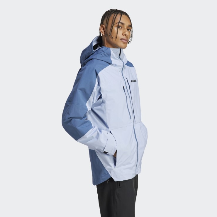 Adidas Terrex Xploric Rain.rdy Chaqueta De Senderismo Azul Amanecer