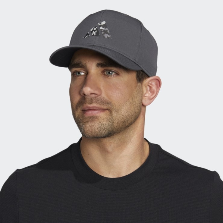 Adidas Logo Snapback Gorra Gris