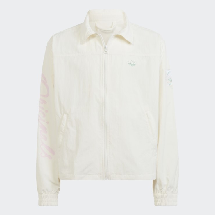 Caliente Adidas Woven Graphic Print Chaqueta Blanca
