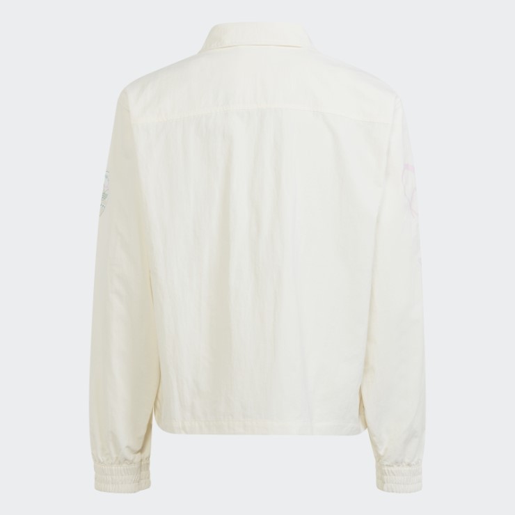 Caliente Adidas Woven Graphic Print Chaqueta Blanca