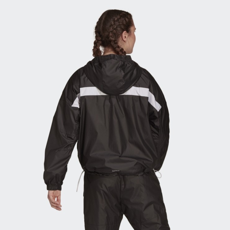 Negro Adidas Sportswear Wnd.rdy Chaqueta Tejida Caliente