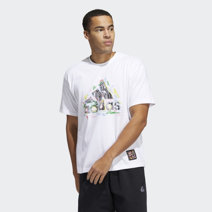 Elegante Camiseta Adidas Pride (género Neutro) Blanca