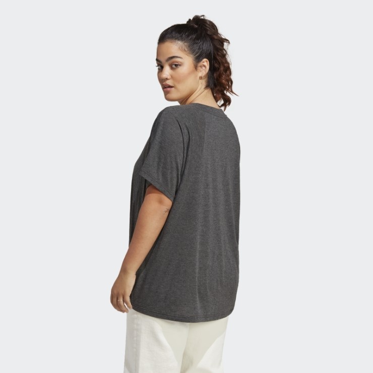 Camiseta Black Melange Adidas Future Icons Winners 3.0 (talla Grande)