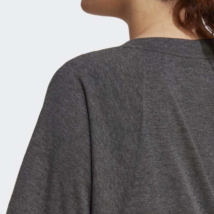 Camiseta Black Melange Adidas Future Icons Winners 3.0 (talla Grande)