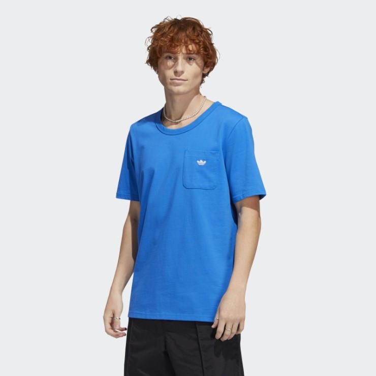 Camiseta Con Bolsillo De Peso Pesado Shmoofoil Pájaro Azul Adidas