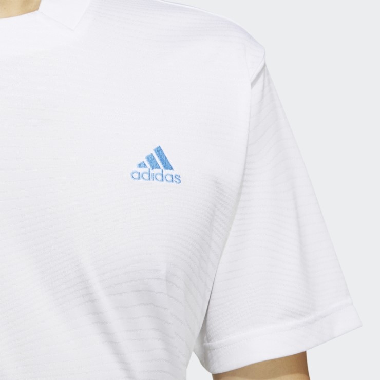 Camiseta Blanca Con Cuello De Canalé Hecha Para Ser Rehecha Adidas