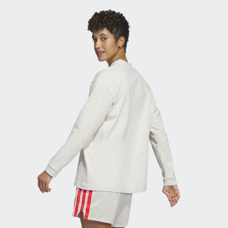 Camiseta Select De Manga Larga Con Cuello Simulado Aluminio Adidas