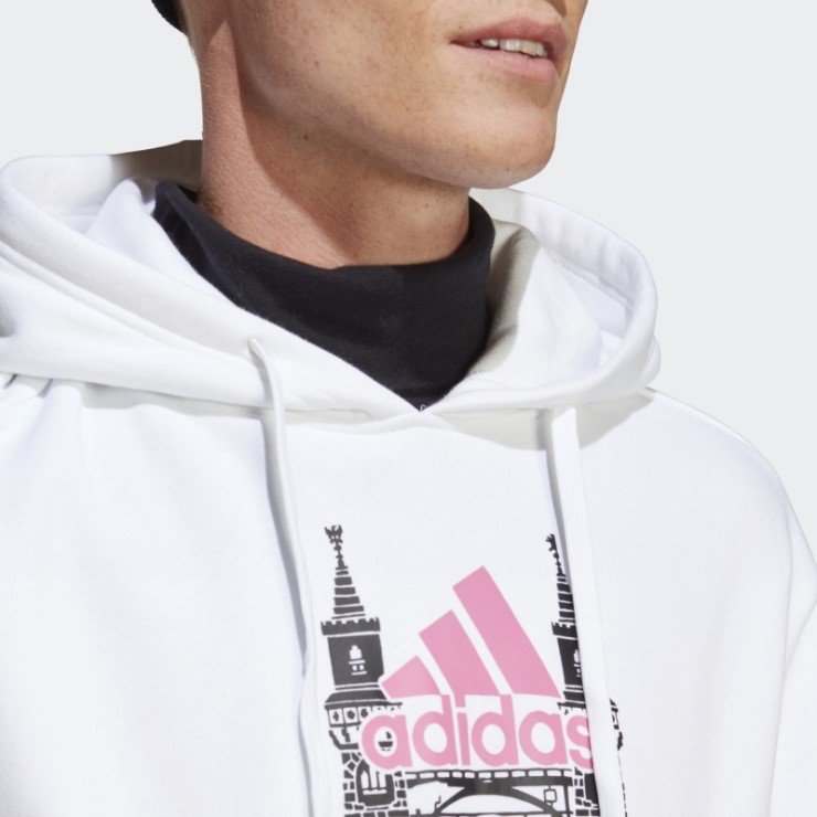 Sudadera Con Capucha Adidas Blanca
