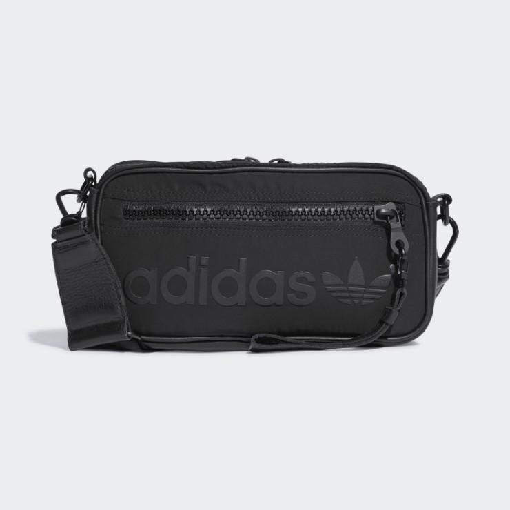 Negro Mini Bolso De Mano Adidas Versión Azul