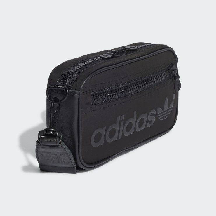 Negro Mini Bolso De Mano Adidas Versión Azul
