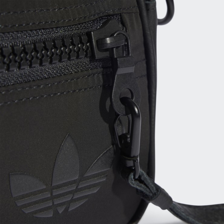 Negro Mini Bolso De Mano Adidas Versión Azul