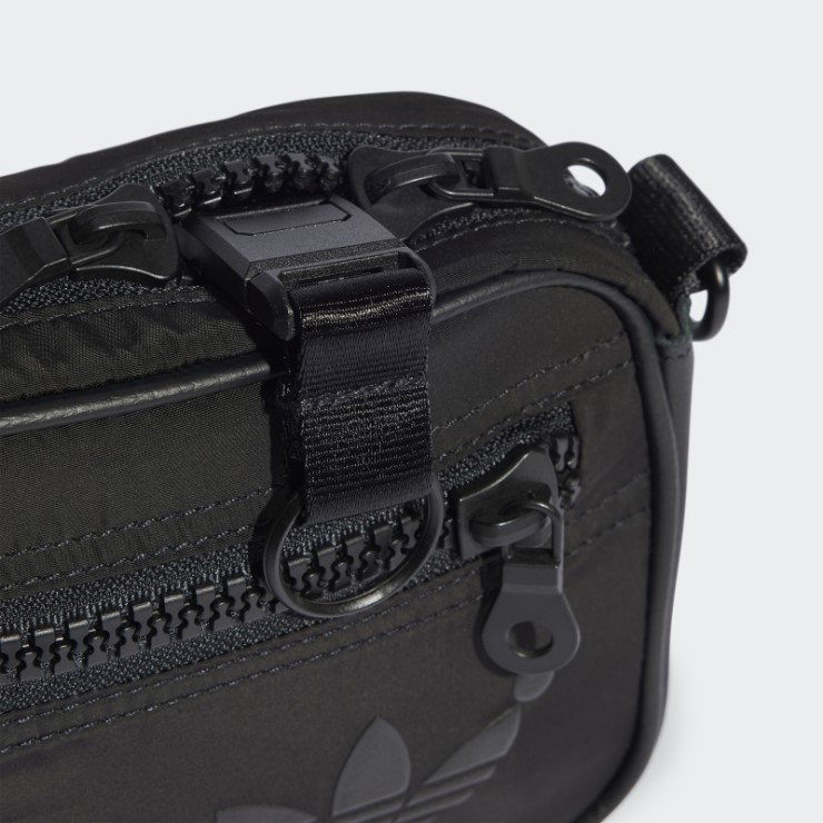 Negro Mini Bolso De Mano Adidas Versión Azul