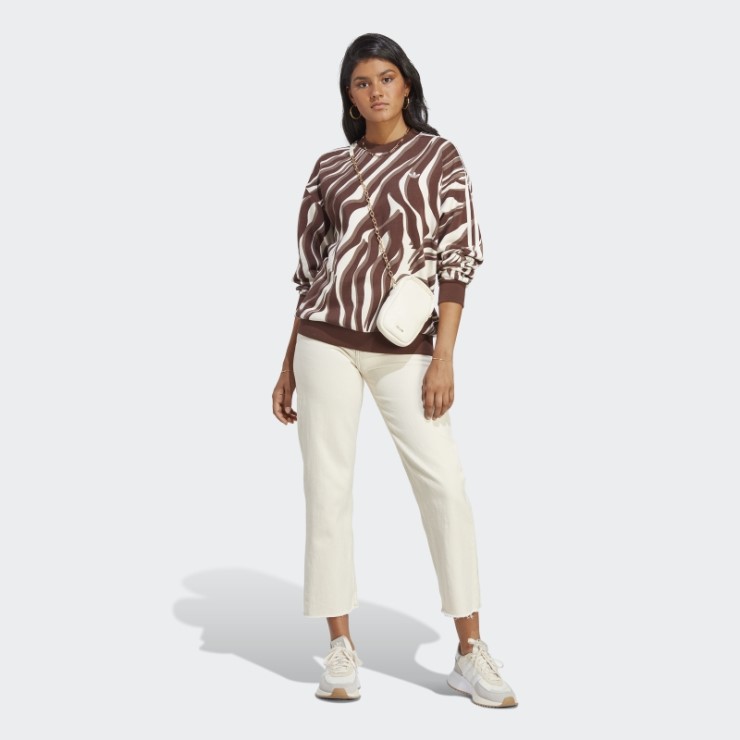 Sudadera Abstracta Con Estampado Animal Adidas Auburn