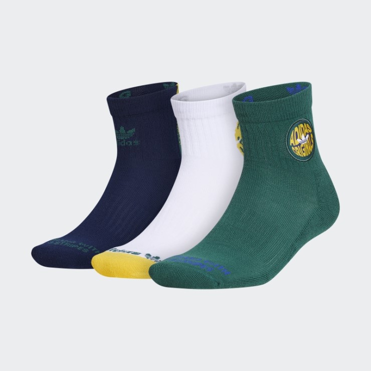 Calcetines Verdes Espirales 3 Pares Adidas