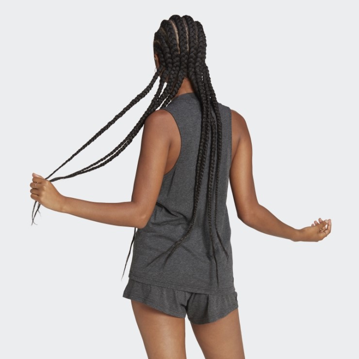 Camiseta Sin Mangas Adidas Future Icons Winners 3.0 Negro Melange