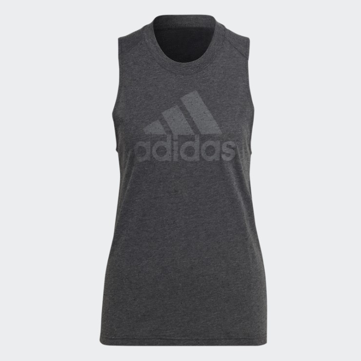 Camiseta Sin Mangas Adidas Future Icons Winners 3.0 Negro Melange
