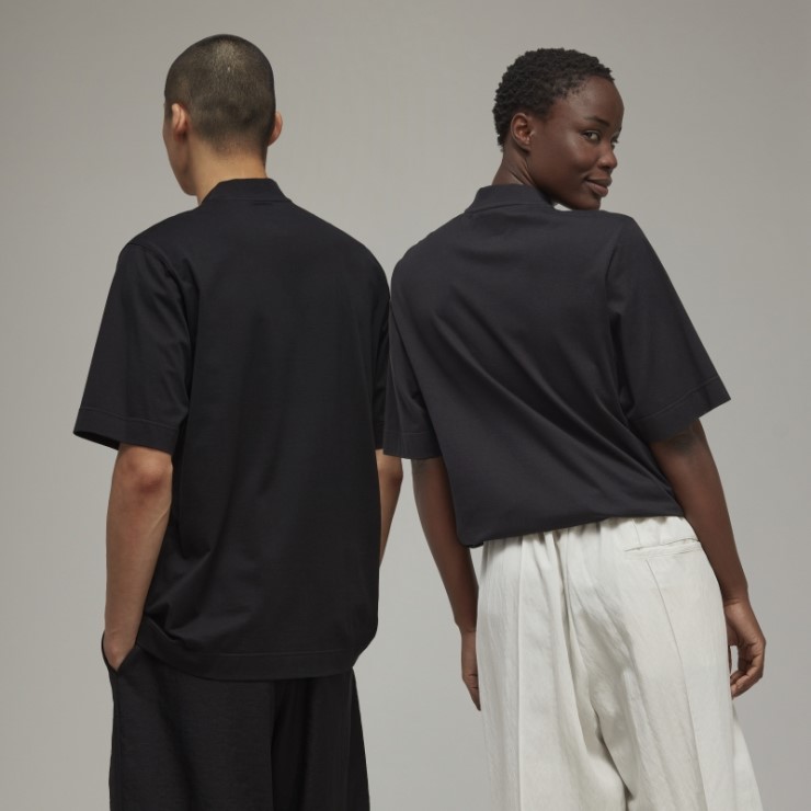 Hot Y-3 Camiseta De Manga Corta Con Media Cremallera Adidas