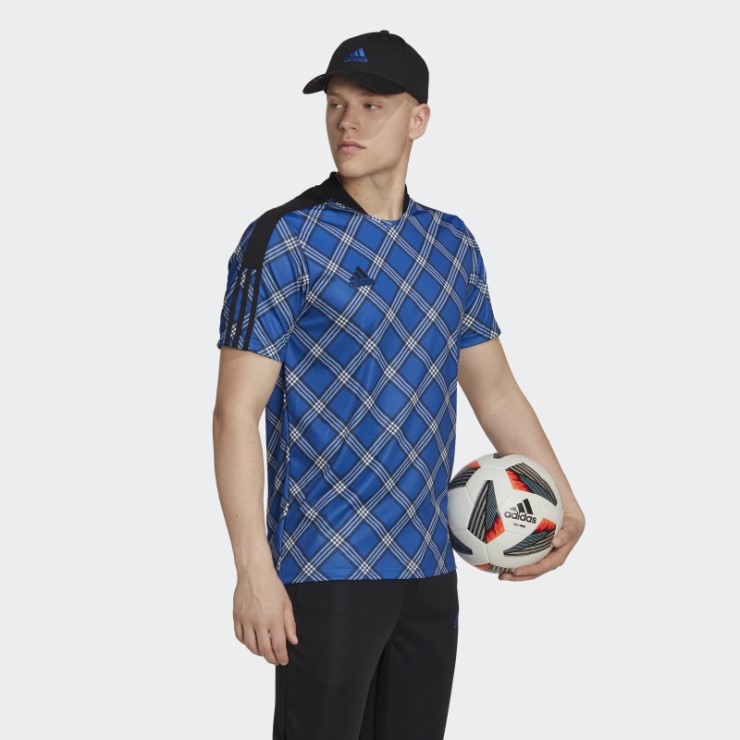 Camiseta Tiro Azul Royal Adidas