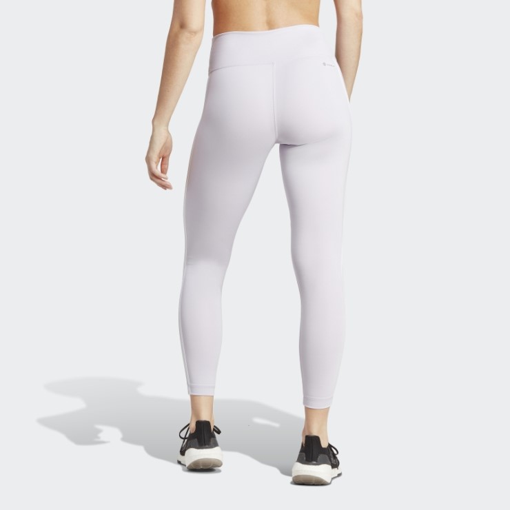 Leggings 7/8 De Talle Alto Con 3 Rayas De Adidas Train Essentials De Silver Dawn