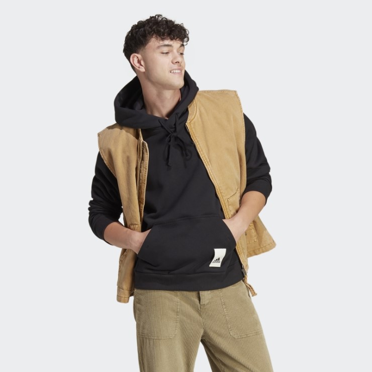 Sudadera Adidas Lounge Polar Negra