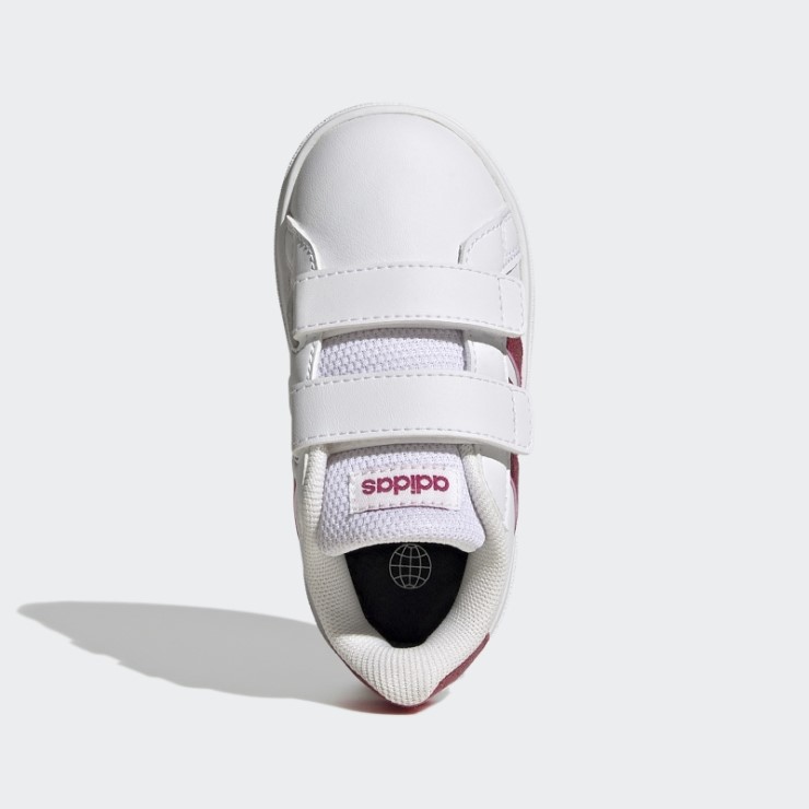 Zapatillas Adidas Grand Court Lifestyle Con Velcro Real Magenta