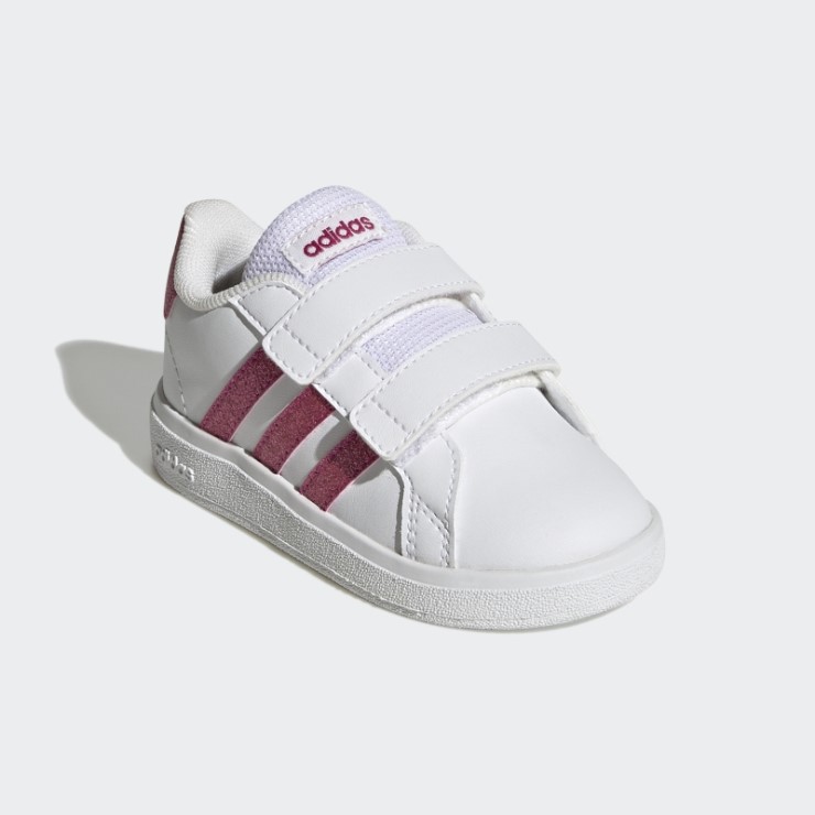 Zapatillas Adidas Grand Court Lifestyle Con Velcro Real Magenta