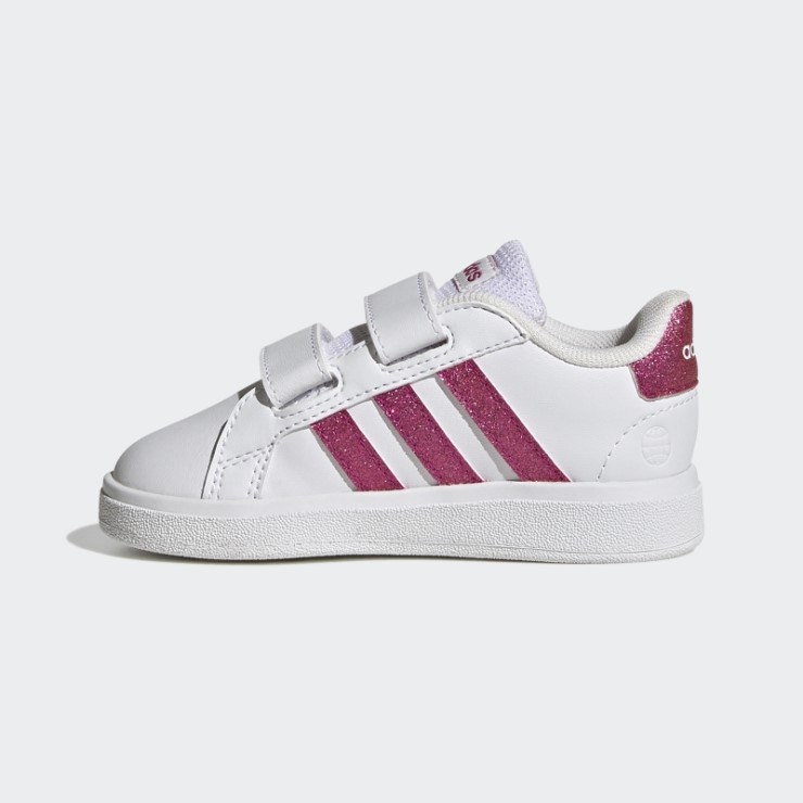 Zapatillas Adidas Grand Court Lifestyle Con Velcro Real Magenta