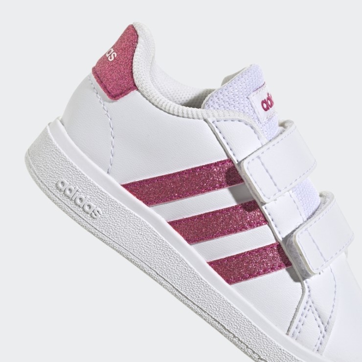Zapatillas Adidas Grand Court Lifestyle Con Velcro Real Magenta